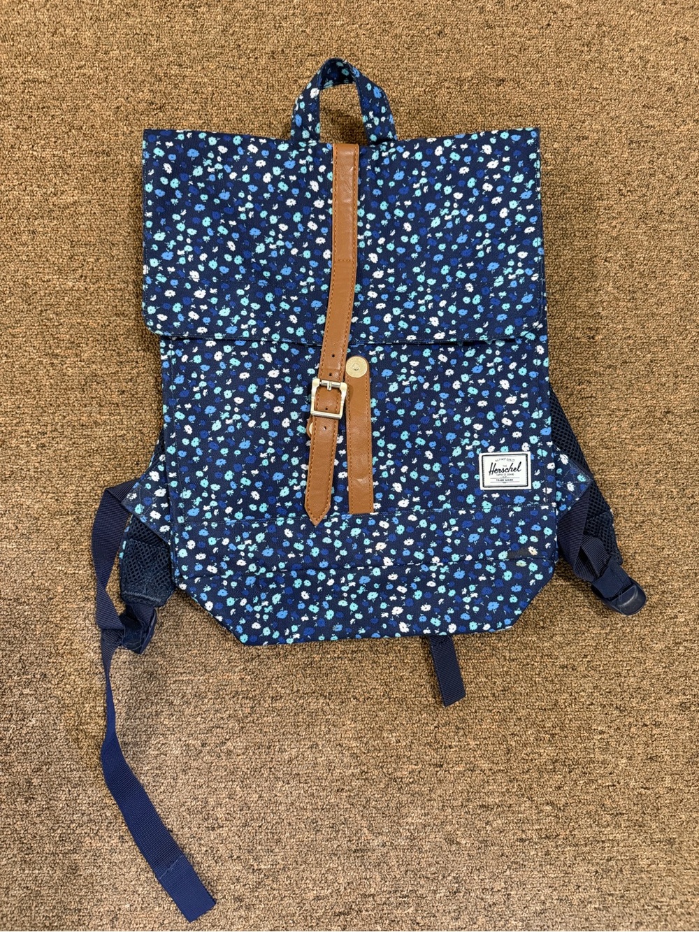 Herschel Little America Backpack Peacoat Floria Navy Floral 25L Laptop